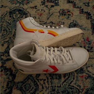 Converse Pro Leather High White ‘Roswell Rayguns’ Sneakers Men 9.5 Women 11